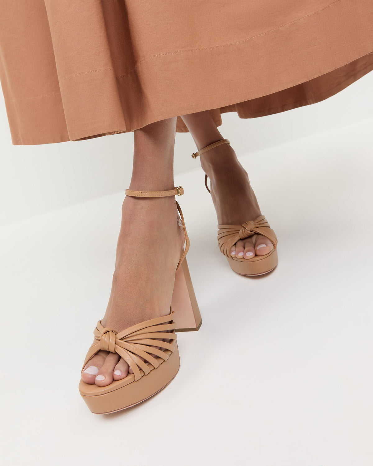 Women Loeffler Randall Rivka Dune Knot Platform Sandal