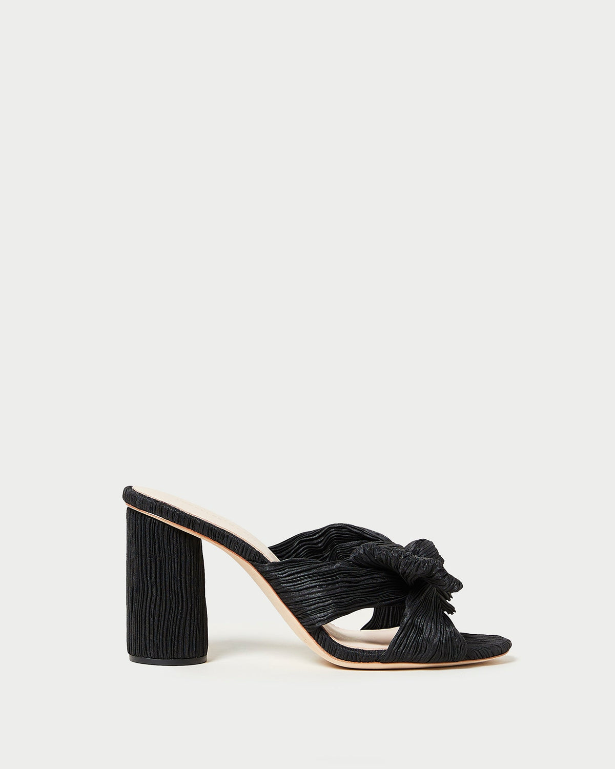 Women Loeffler Randall Penny Black Pleated Bow Heel