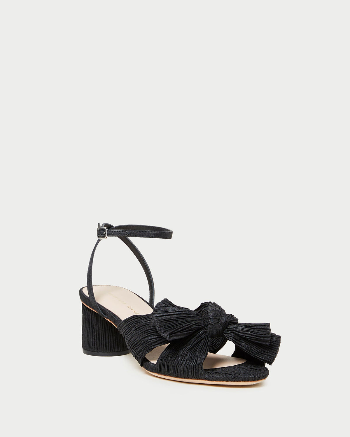 Women Loeffler Randall Dahlia Black Pleated Bow Heel