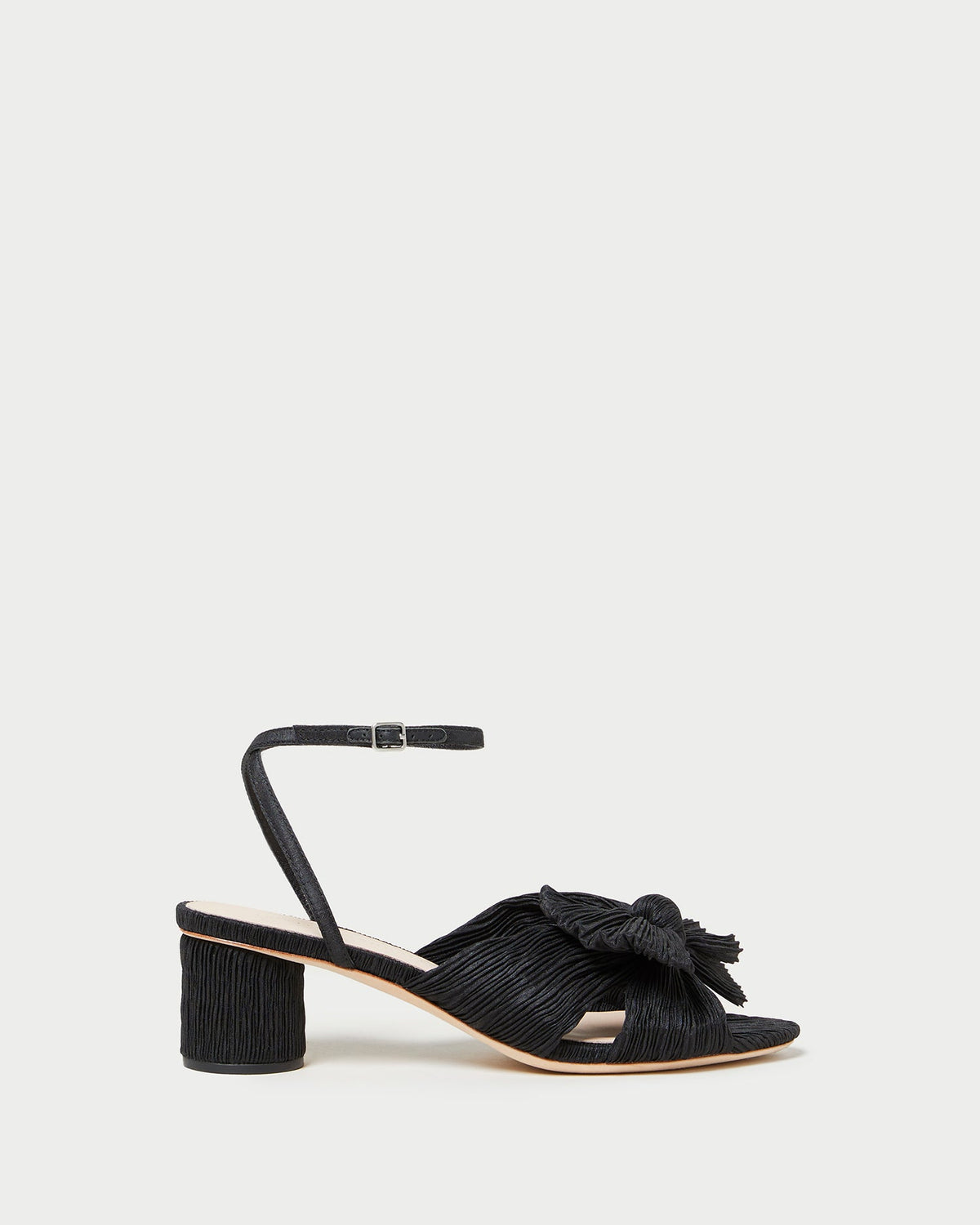 Women Loeffler Randall Dahlia Black Pleated Bow Heel