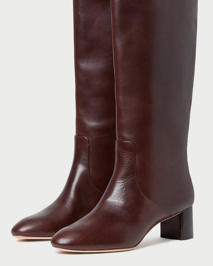 Women Loeffler Randall Gia Espresso Leather Tall Boot