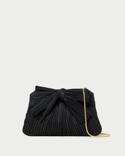 Women Loeffler Randall Rayne Black Bow Clutch