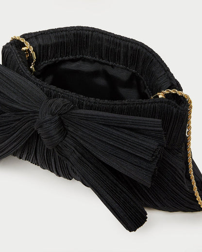 Women Loeffler Randall Rayne Black Bow Clutch