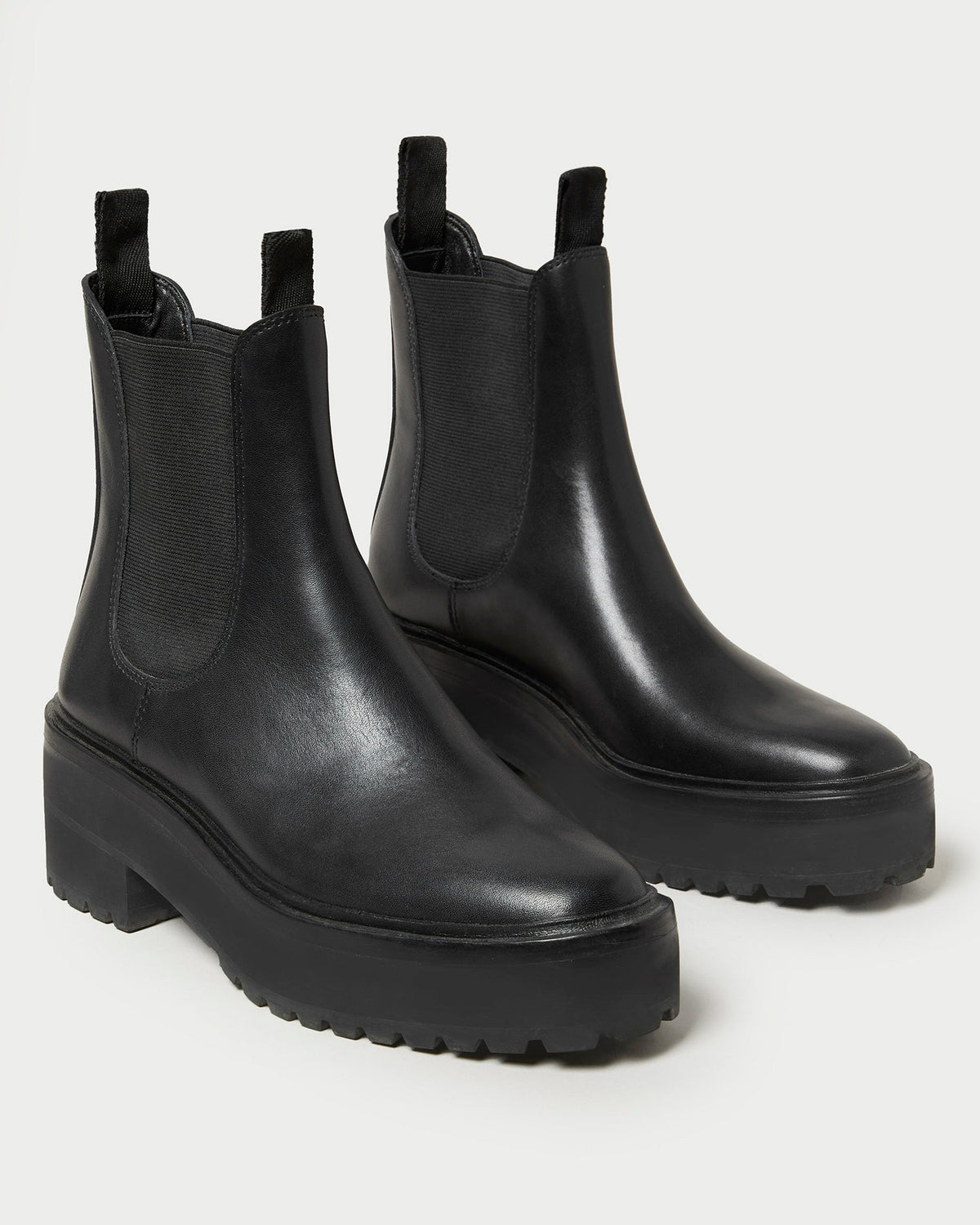Women Loeffler Randall Reggie Black Leather Chelsea Boot