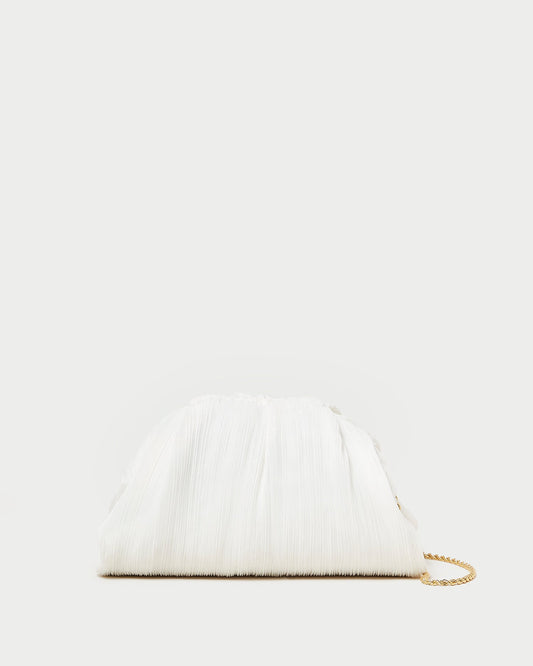Women Loeffler Randall Bailey Pearl Pleated Dome Clutch
