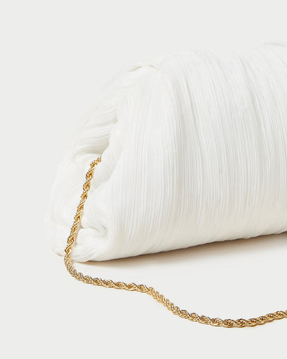 Women Loeffler Randall Bailey Pearl Pleated Dome Clutch