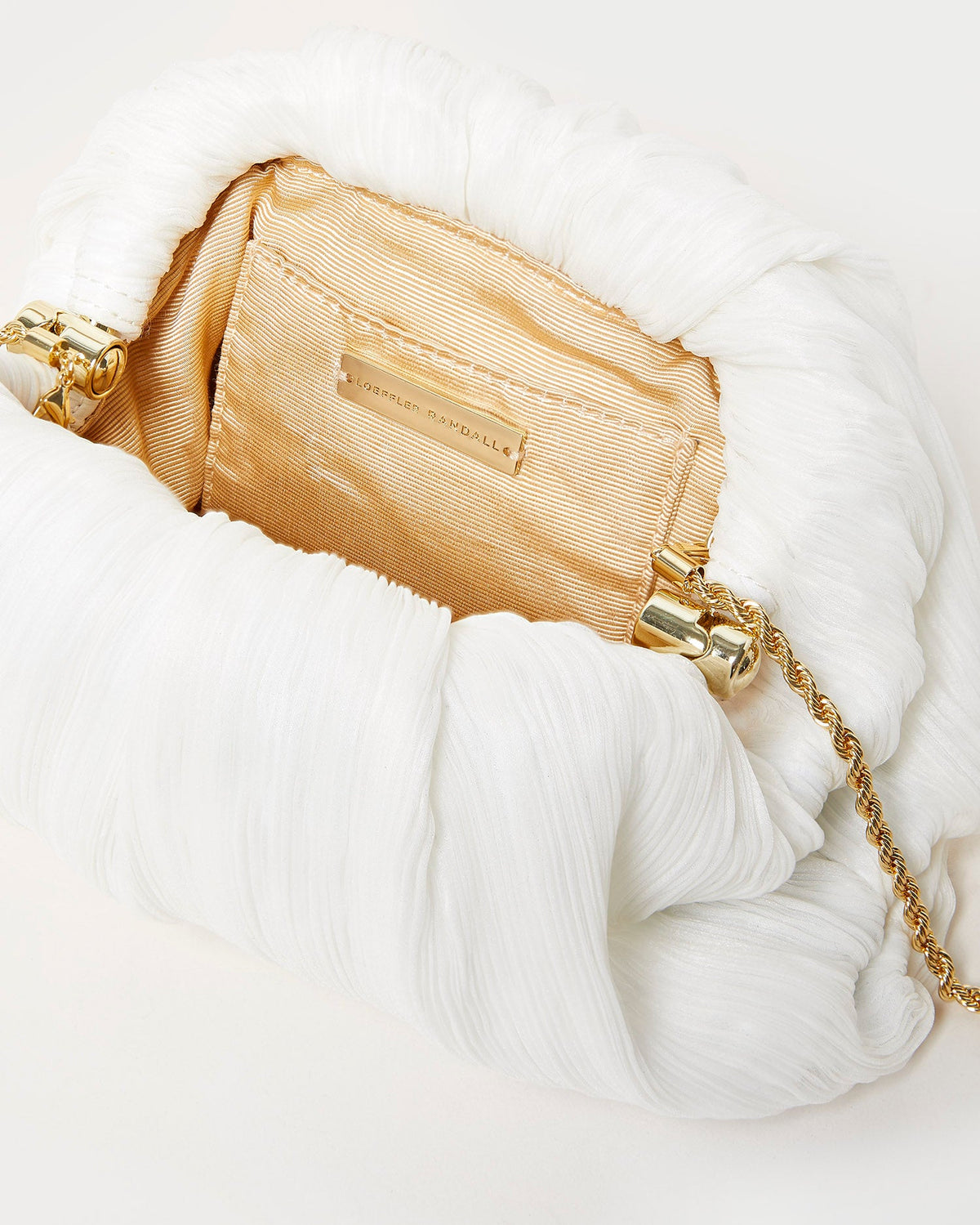 Women Loeffler Randall Bailey Pearl Pleated Dome Clutch