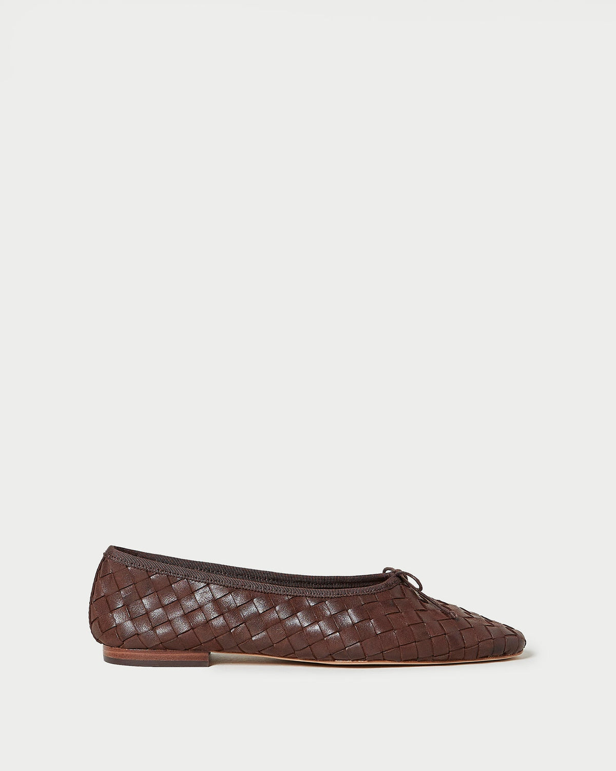 Women Loeffler Randall Landry Chocolate Woven Ballet Flat