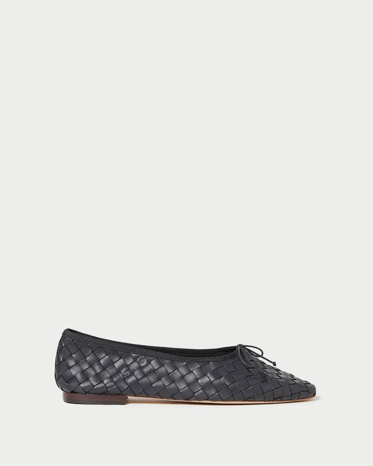 Women Loeffler Randall Landry Black Woven Ballet Flat
