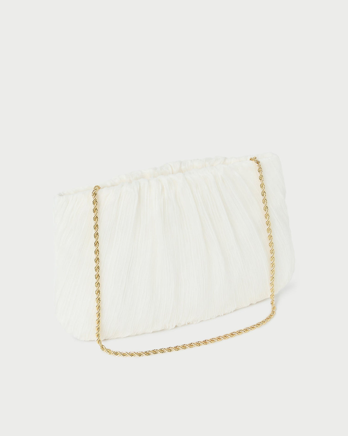 Women Loeffler Randall Brit Pearl Flat Pleated Clutch