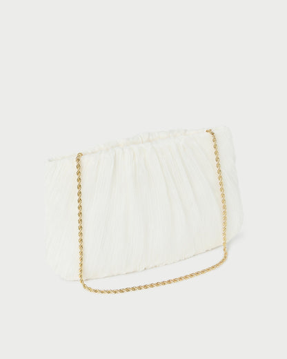 Women Loeffler Randall Brit Pearl Flat Pleated Clutch