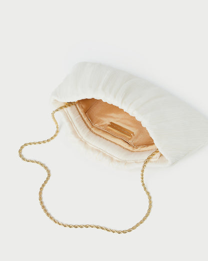 Women Loeffler Randall Brit Pearl Flat Pleated Clutch