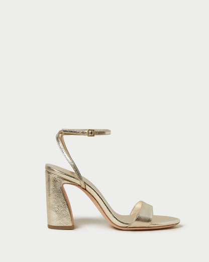 Women Loeffler Randall Malia Champagne Curved-Heel Sandal