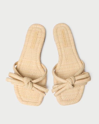 Women Loeffler Randall Hadley Natural Bow Sandal