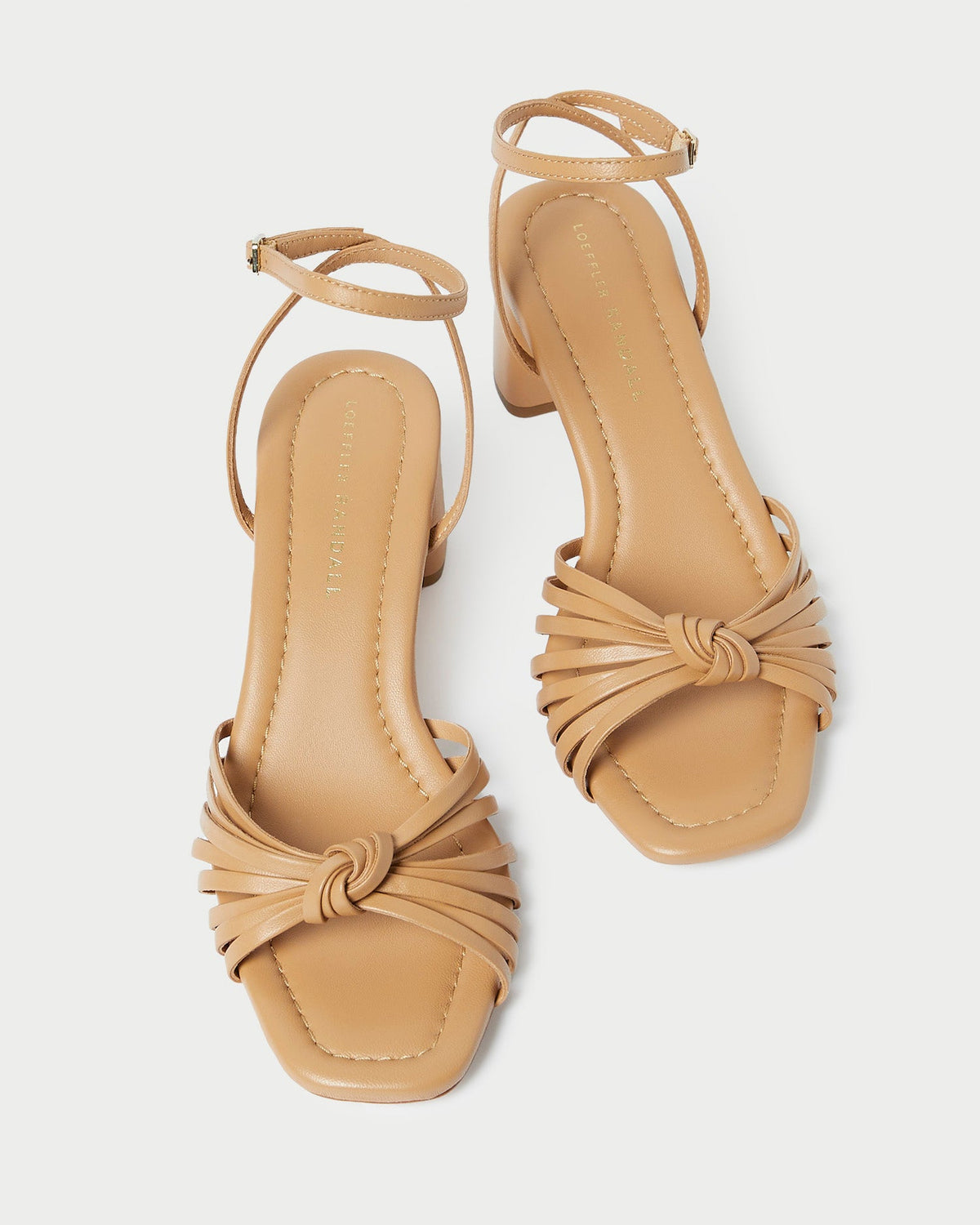 Women Loeffler Randall Olivia Dune Knot Mid-Heel Sandal