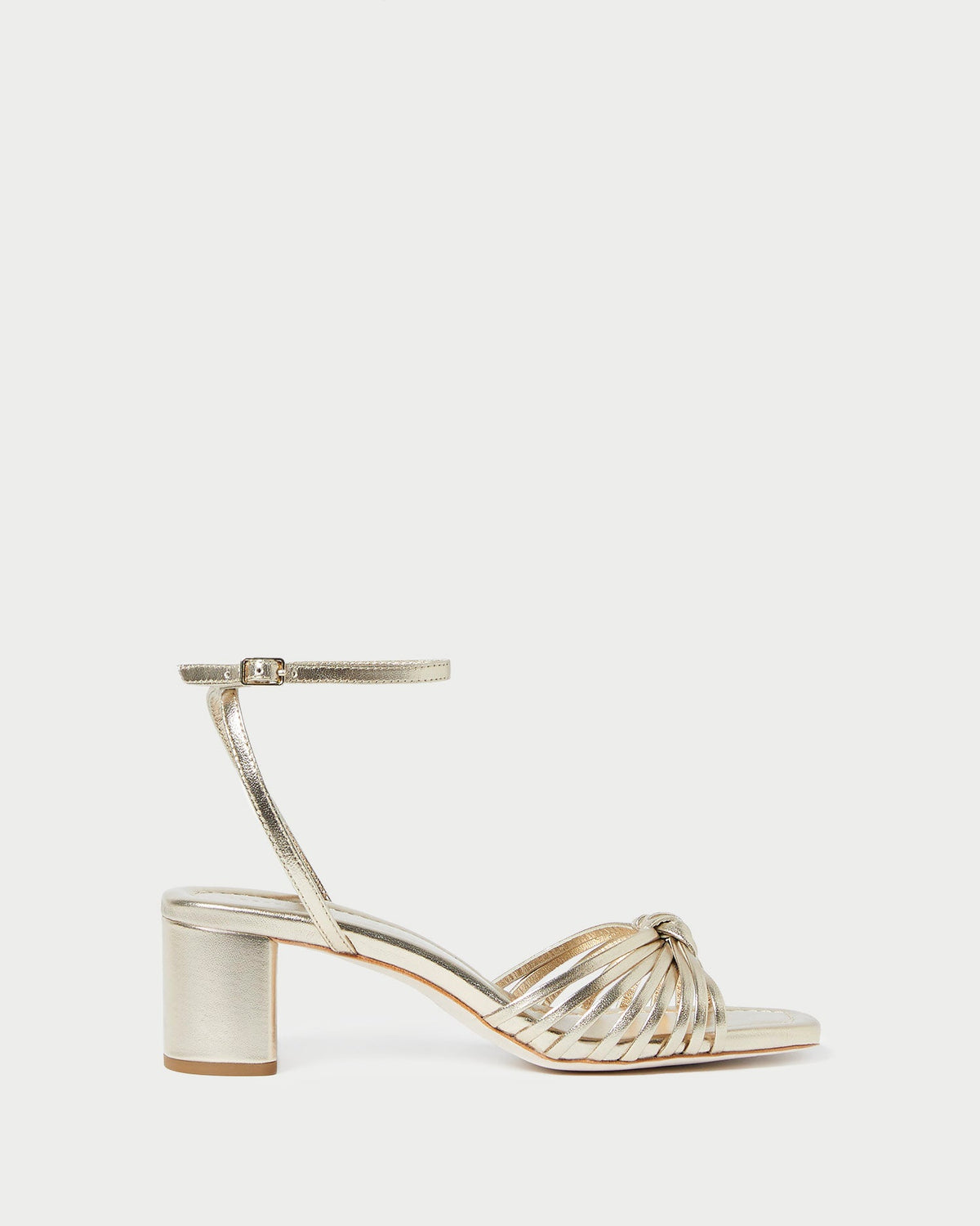 Women Loeffler Randall Olivia Champagne Knot Mid-Heel