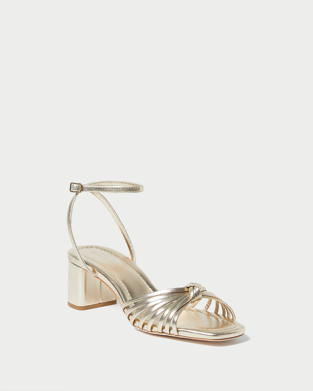 Women Loeffler Randall Olivia Champagne Knot Mid-Heel