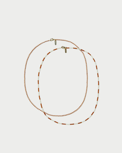 Women Loeffler Randall Soo Amber/Cream Necklace Set
