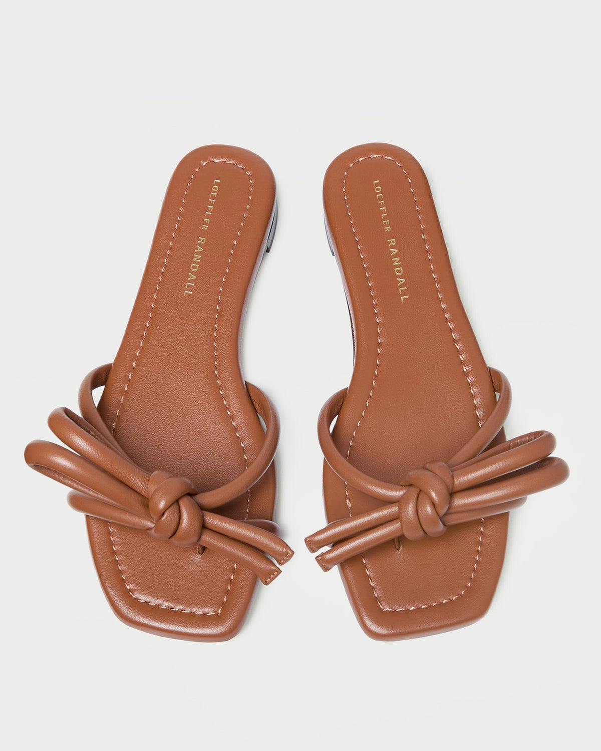 Women Loeffler Randall Hadley Timber Leather Bow Sandal