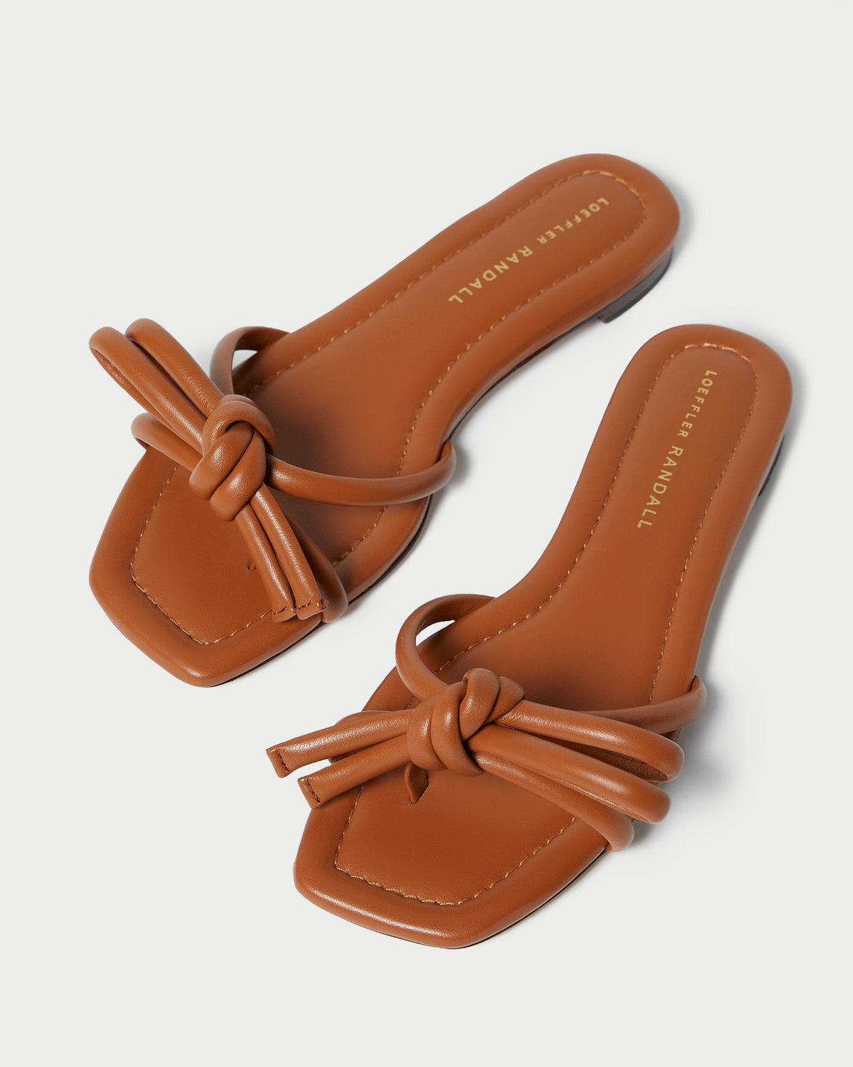 Women Loeffler Randall Hadley Timber Leather Bow Sandal
