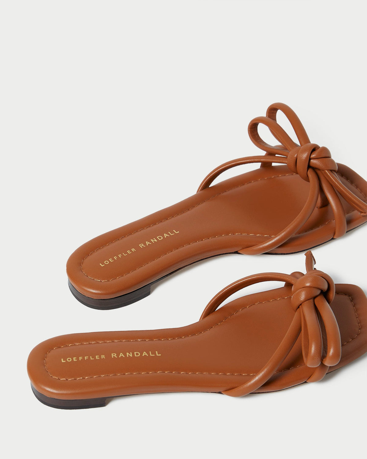 Women Loeffler Randall Hadley Timber Leather Bow Sandal