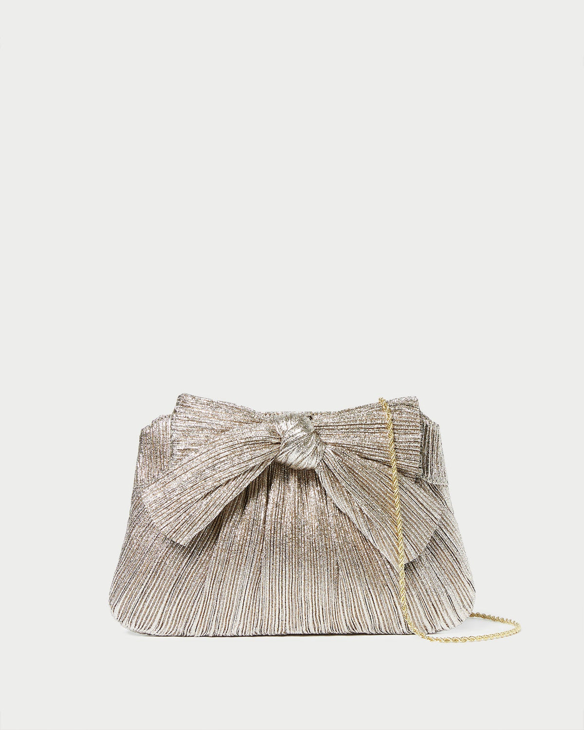 Women Loeffler Randall Rayne Champagne Bow Clutch