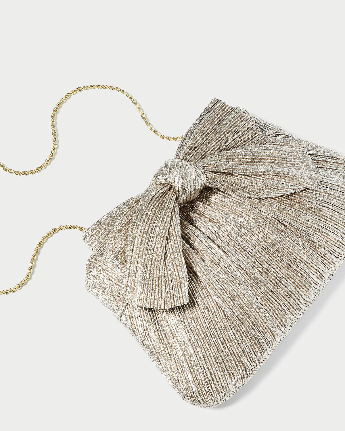 Women Loeffler Randall Rayne Champagne Bow Clutch