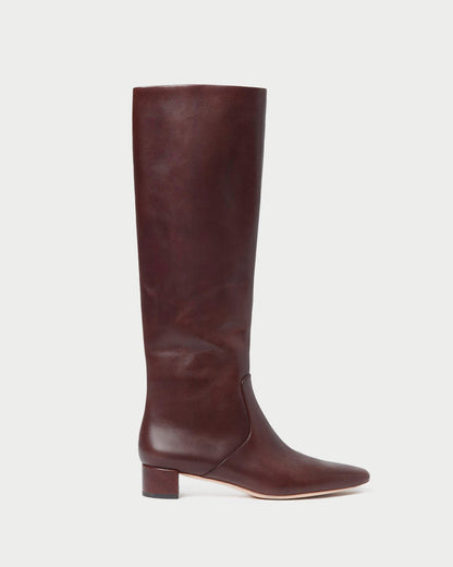 Women Loeffler Randall Indy Espresso Leather Tall Boot