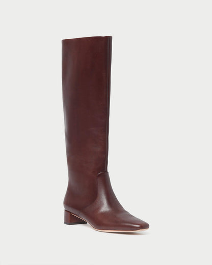 Women Loeffler Randall Indy Espresso Leather Tall Boot