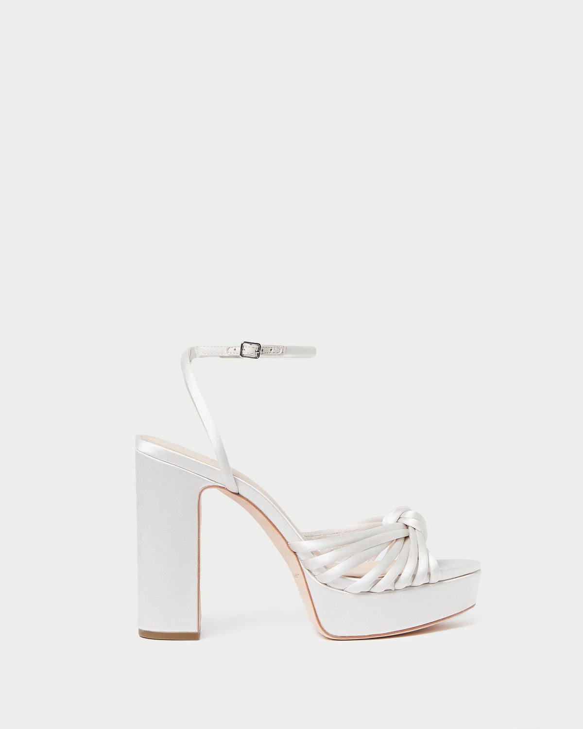 Women Loeffler Randall Rivka Cream Knot Platform Sandal