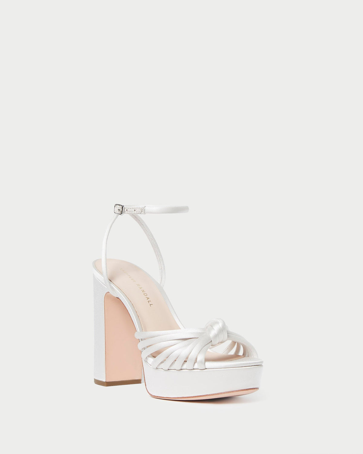 Women Loeffler Randall Rivka Cream Knot Platform Sandal