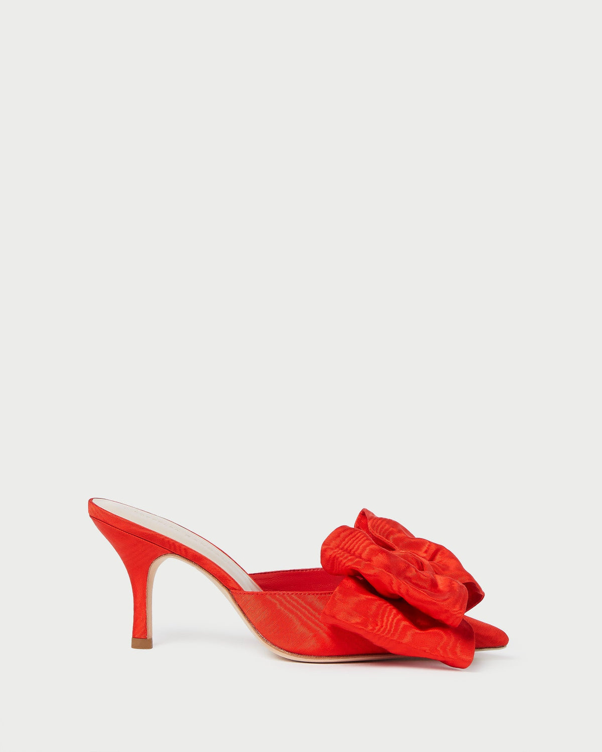 Women Loeffler Randall Margot Red Moiré Bow Mule