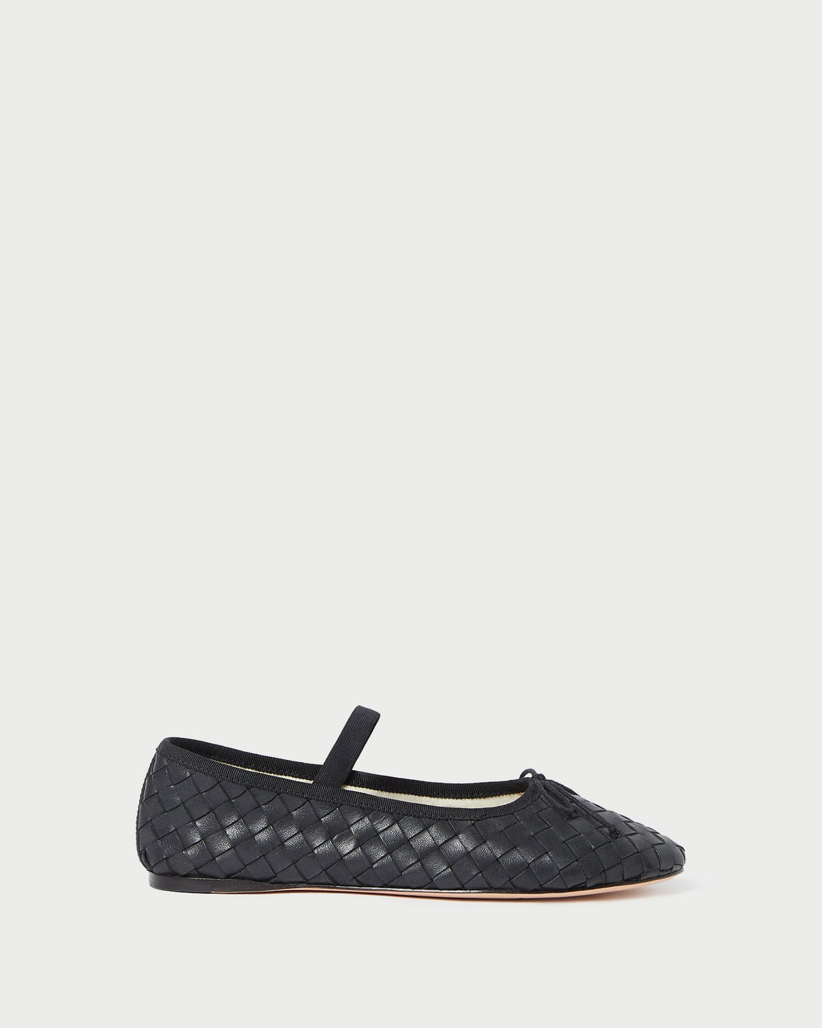 Women Loeffler Randall Leonie Black Woven Ballet Flat