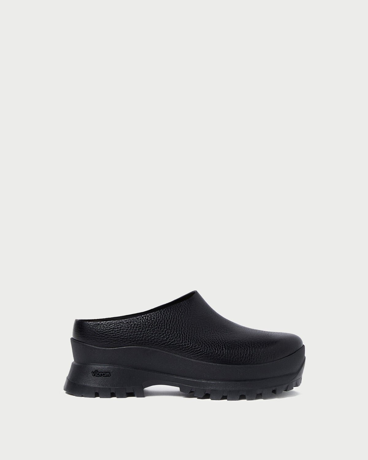 Women Loeffler Randall Gemma Black Leather Lug Mule