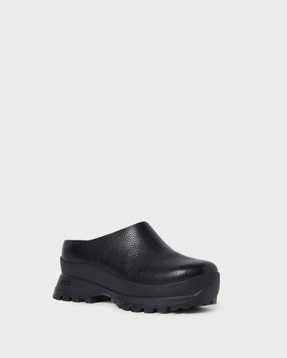 Women Loeffler Randall Gemma Black Leather Lug Mule