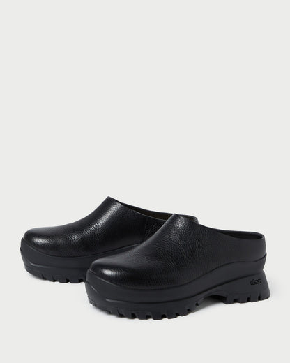 Women Loeffler Randall Gemma Black Leather Lug Mule