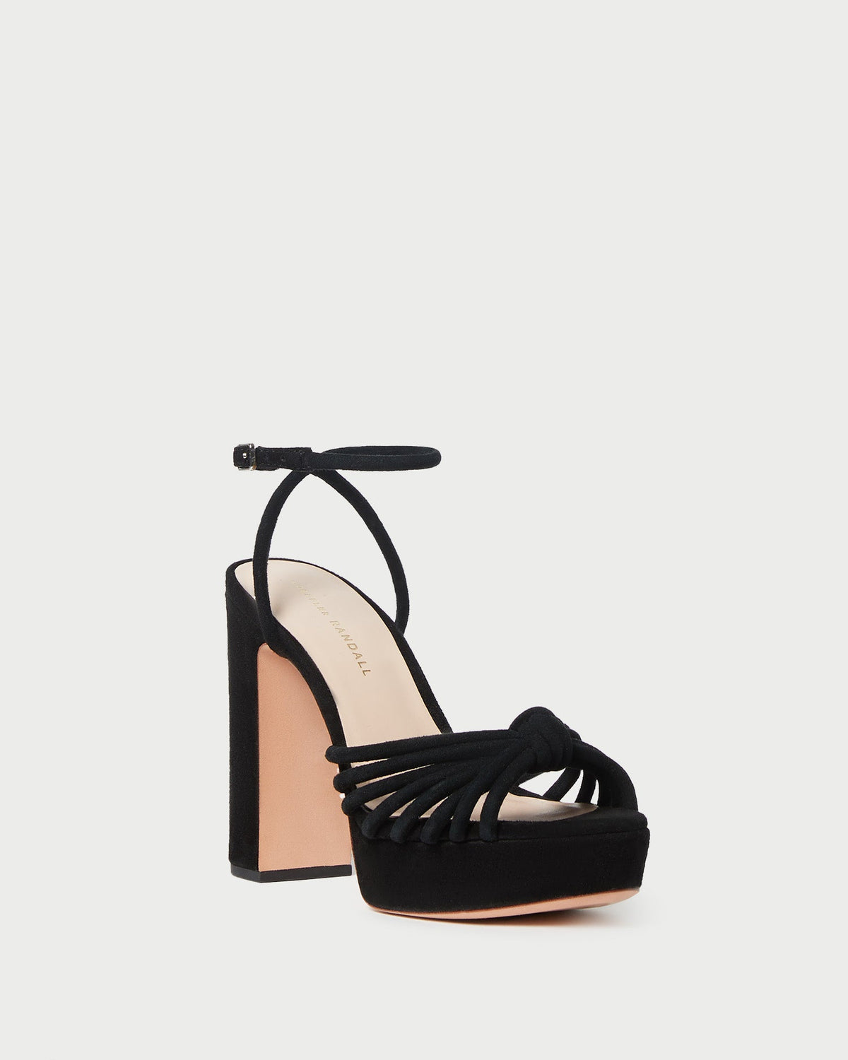 Women Loeffler Randall Rivka Black Suede Platform Sandal