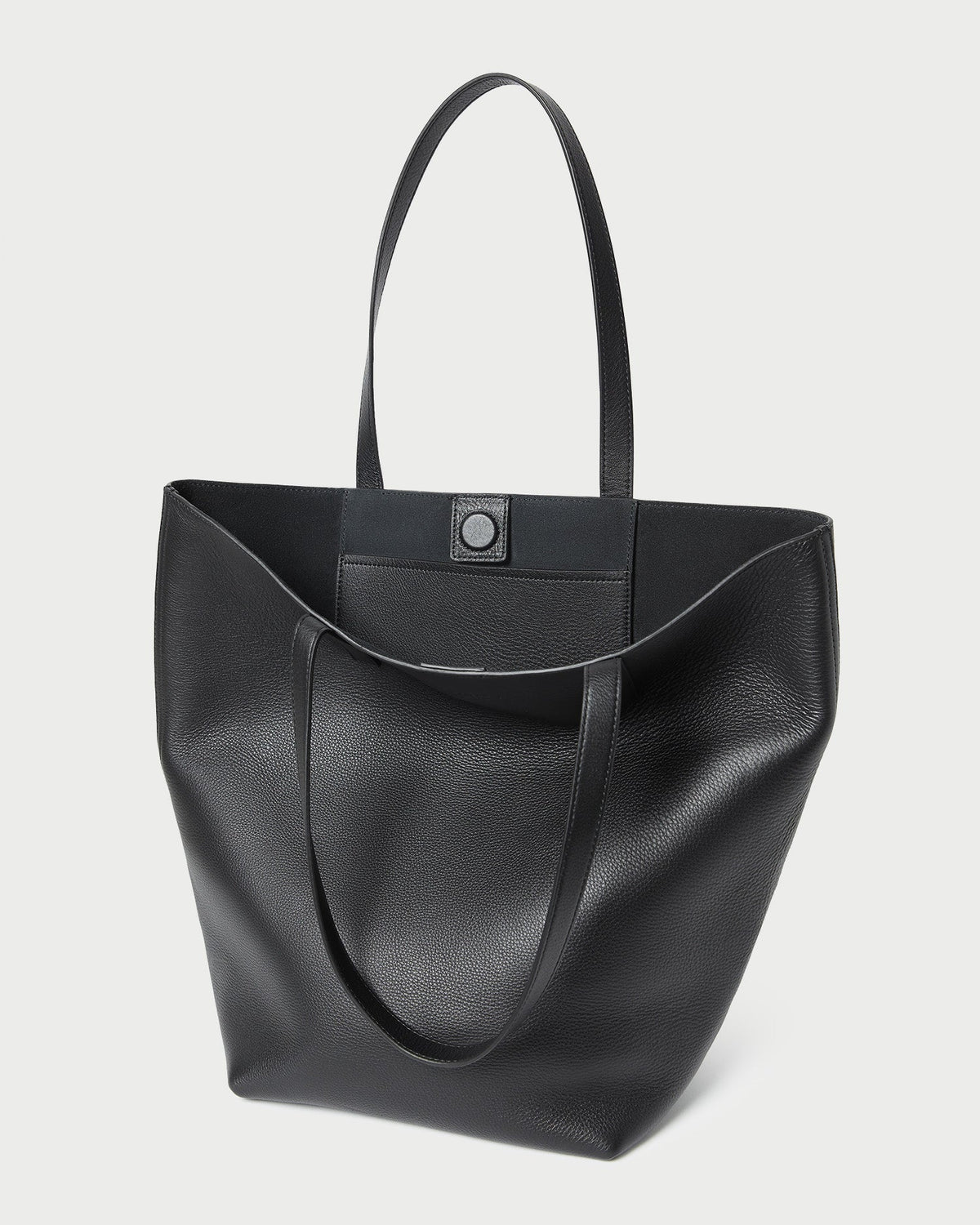 Women Loeffler Randall Walker Black Pebbled Leather Tote