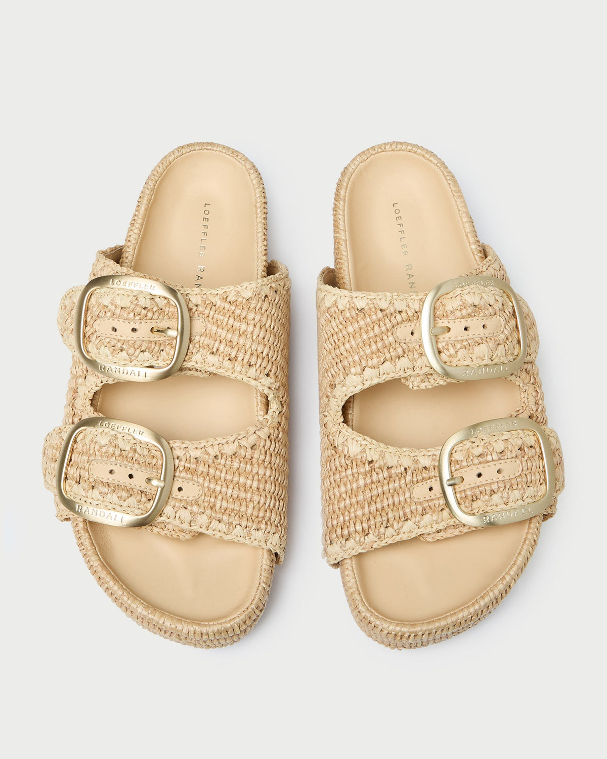 Women Loeffler Randall Theo Natural Two-Band Sandal