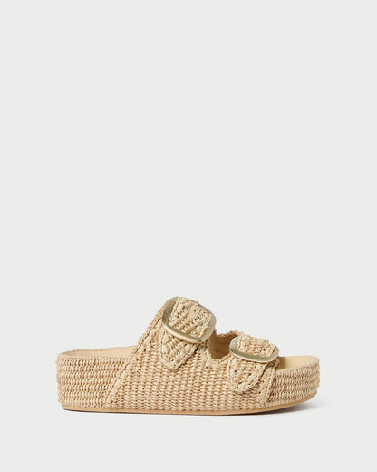 Women Loeffler Randall Theo Natural Two-Band Sandal