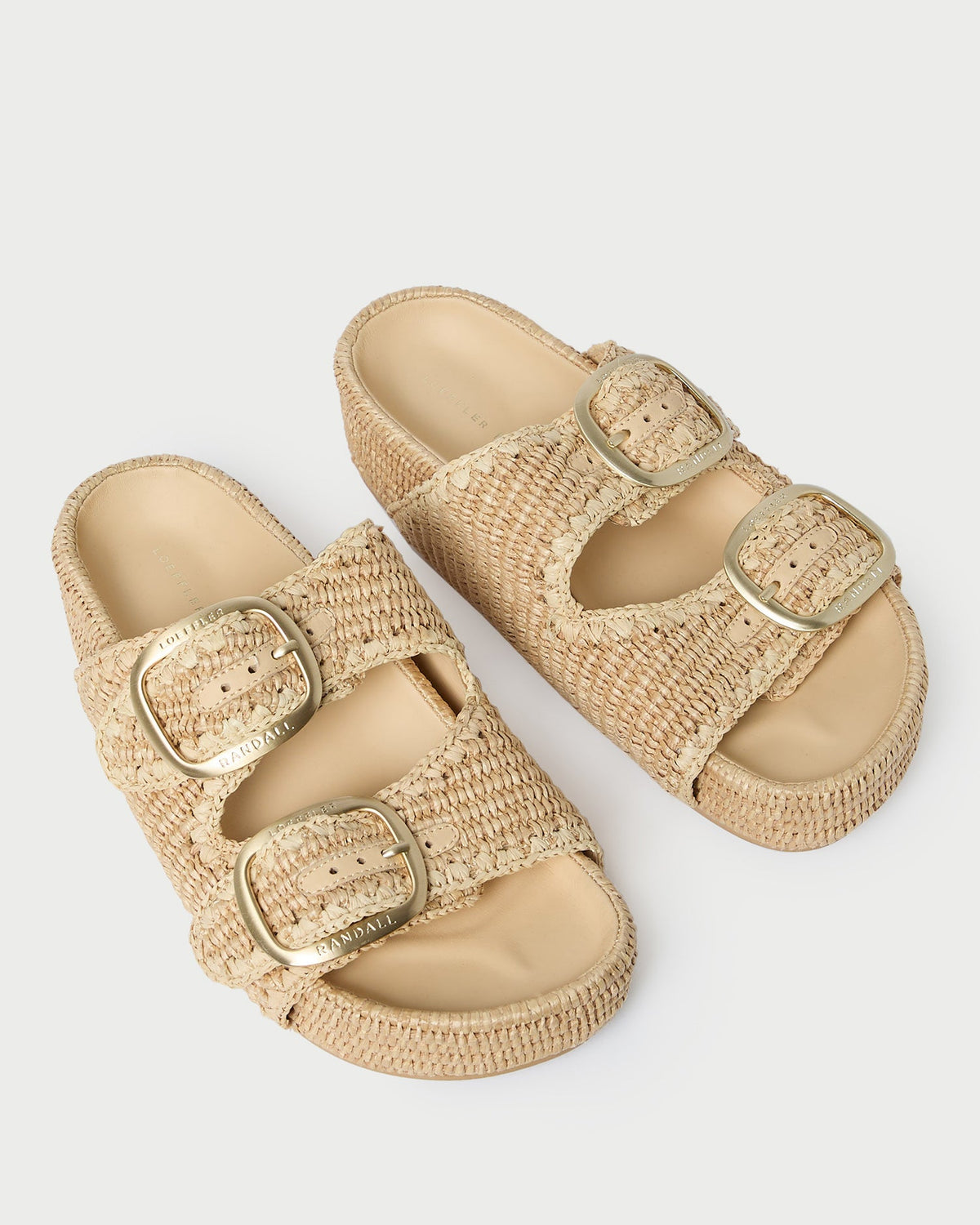 Women Loeffler Randall Theo Natural Two-Band Sandal
