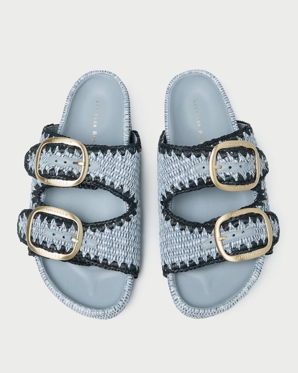 Women Loeffler Randall Theo Blue Two-Band Sandal
