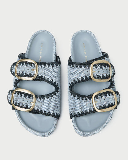 Women Loeffler Randall Theo Blue Two-Band Sandal