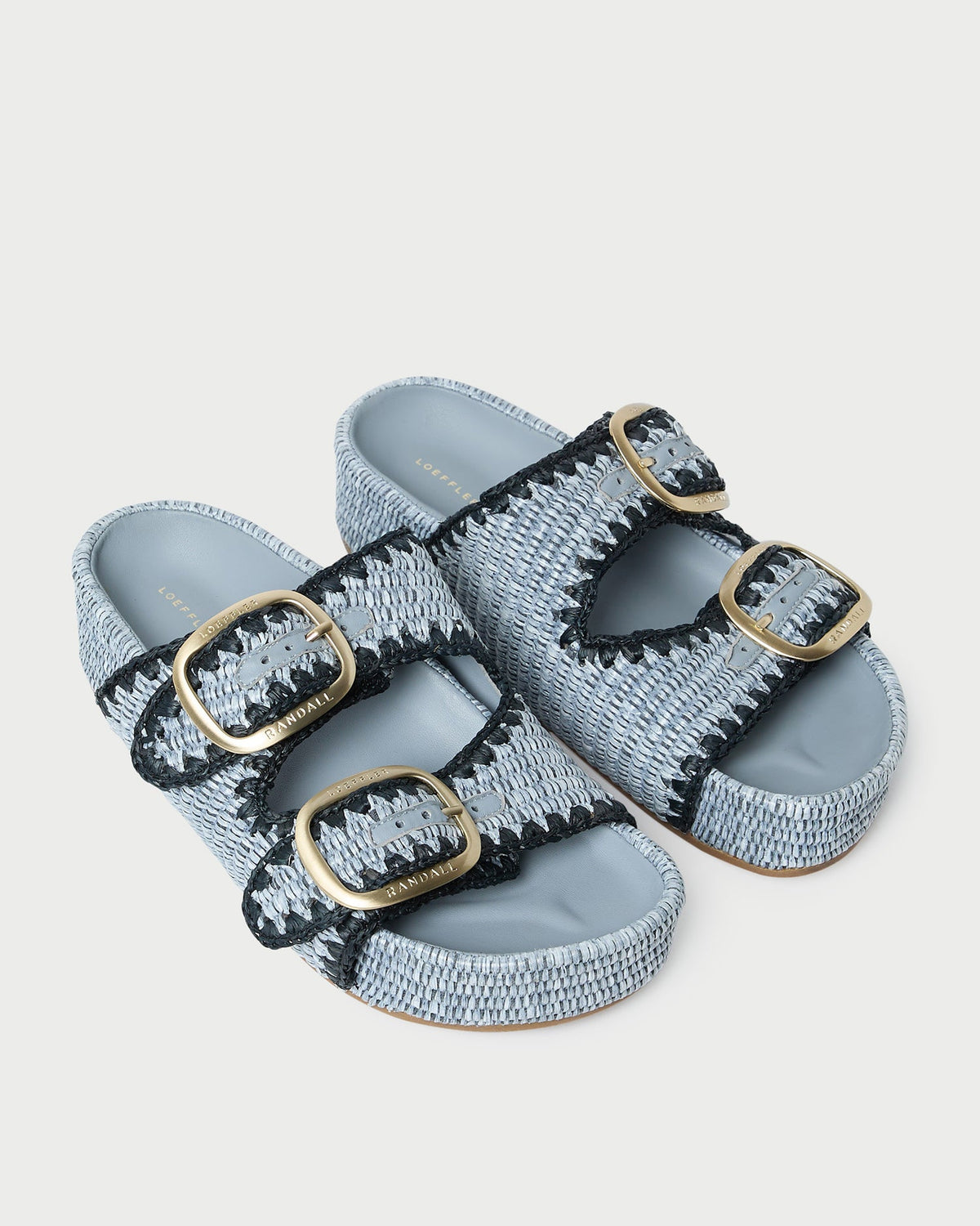 Women Loeffler Randall Theo Blue Two-Band Sandal