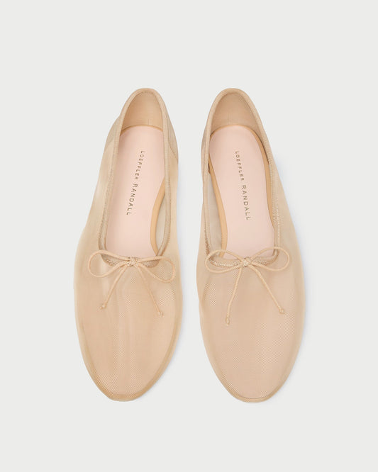Women Loeffler Randall Landon Caramel Mesh Ballet Flat