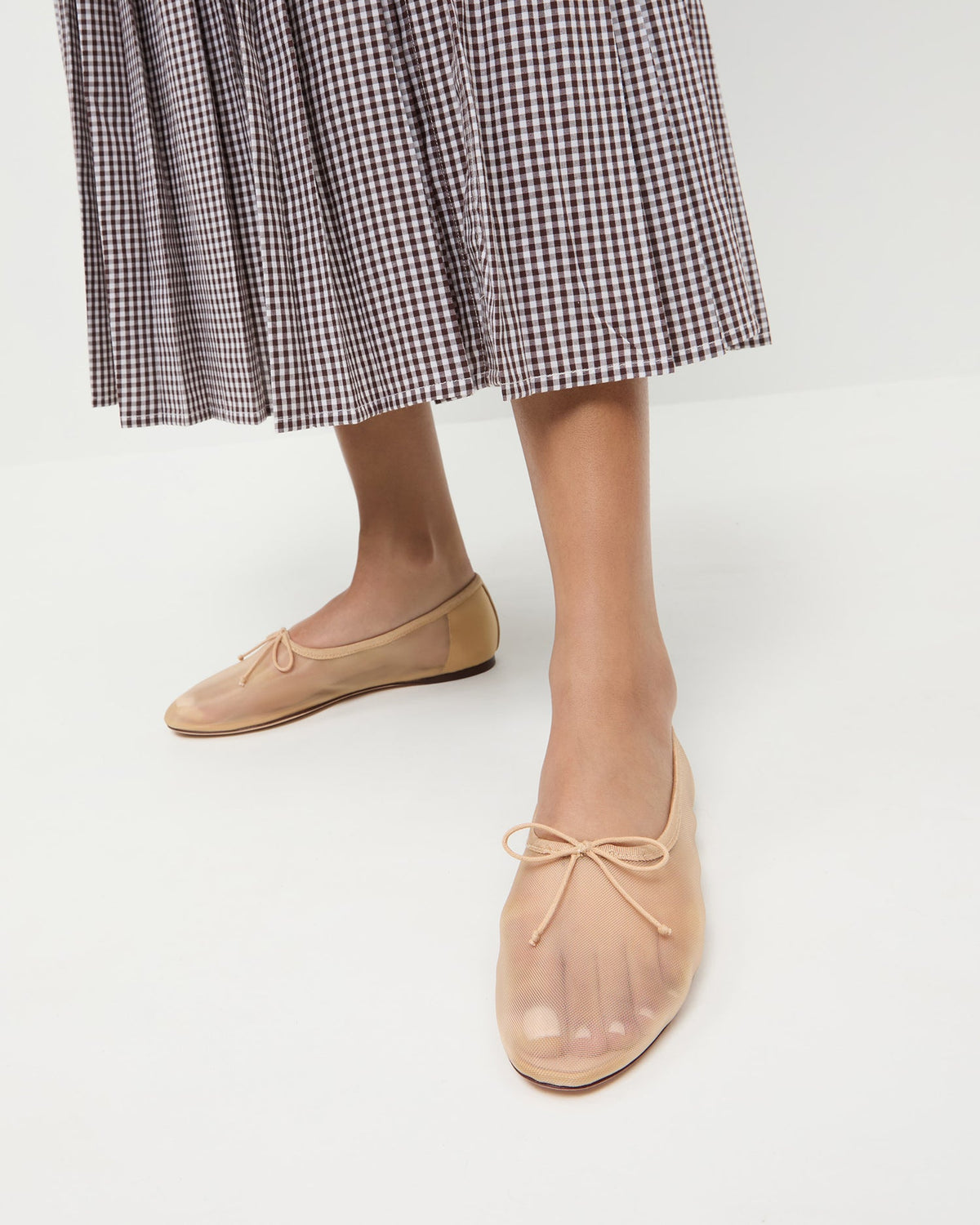 Women Loeffler Randall Landon Caramel Mesh Ballet Flat