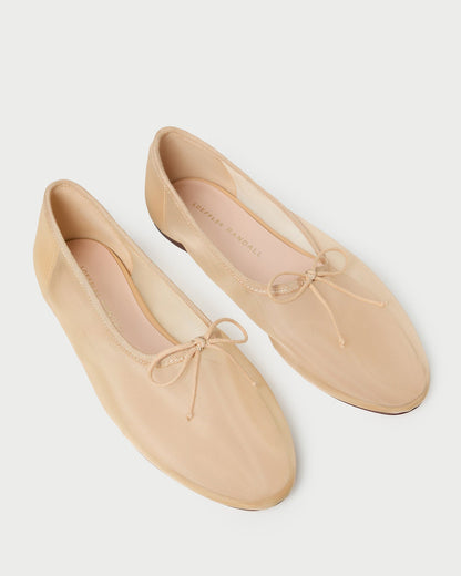 Women Loeffler Randall Landon Caramel Mesh Ballet Flat