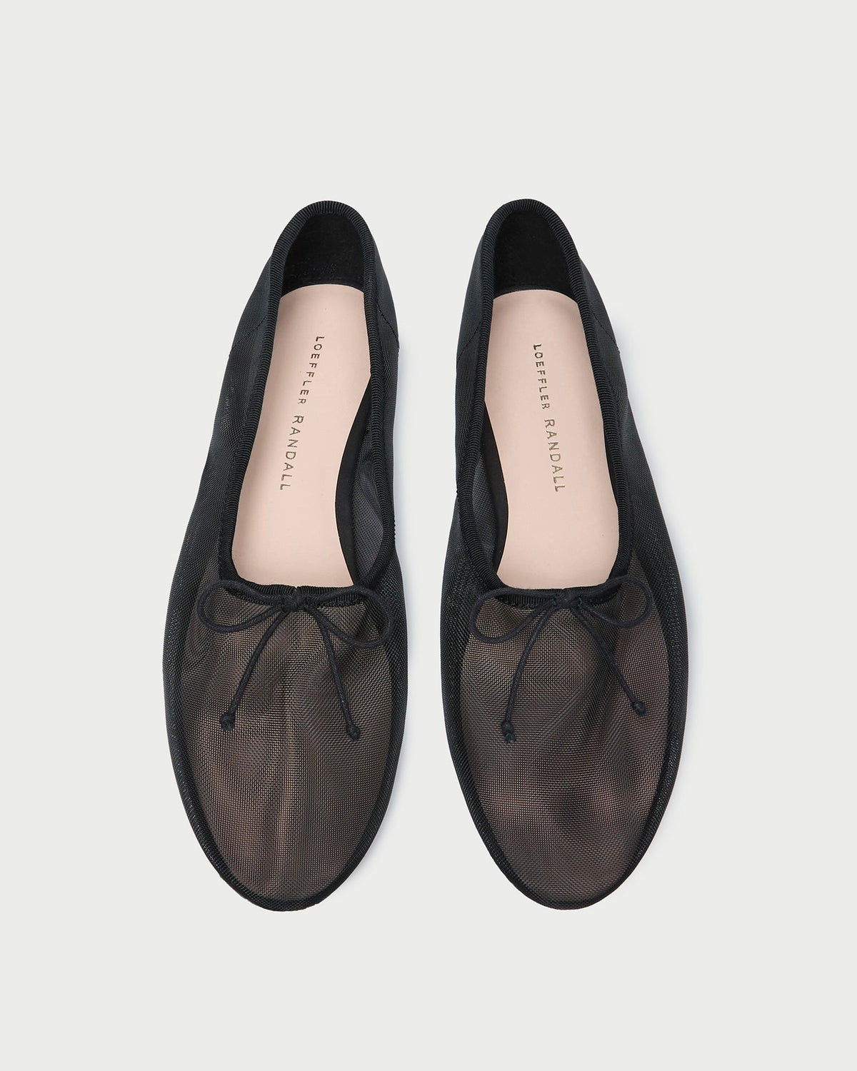 Women Loeffler Randall Landon Black Mesh Ballet Flat