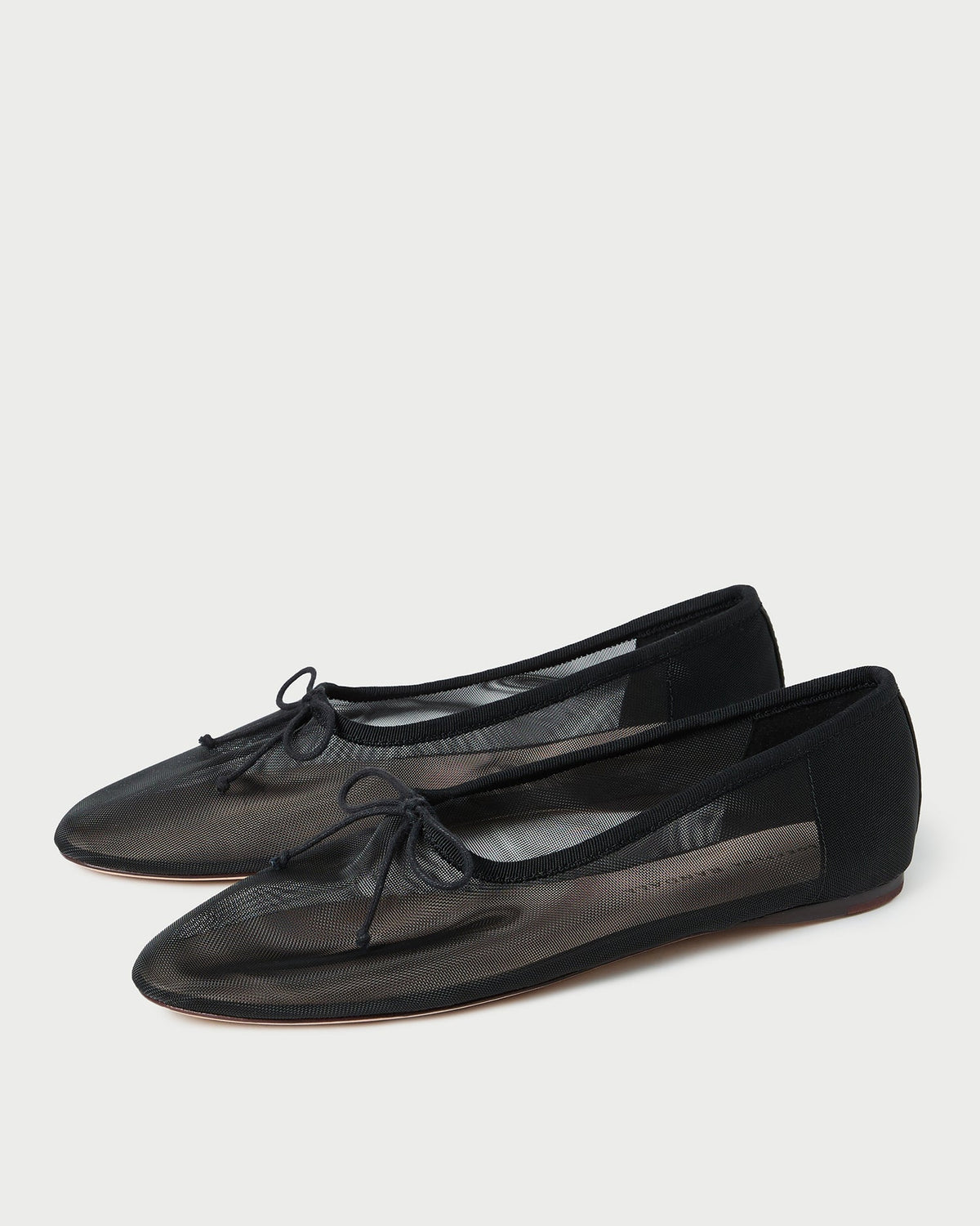 Women Loeffler Randall Landon Black Mesh Ballet Flat
