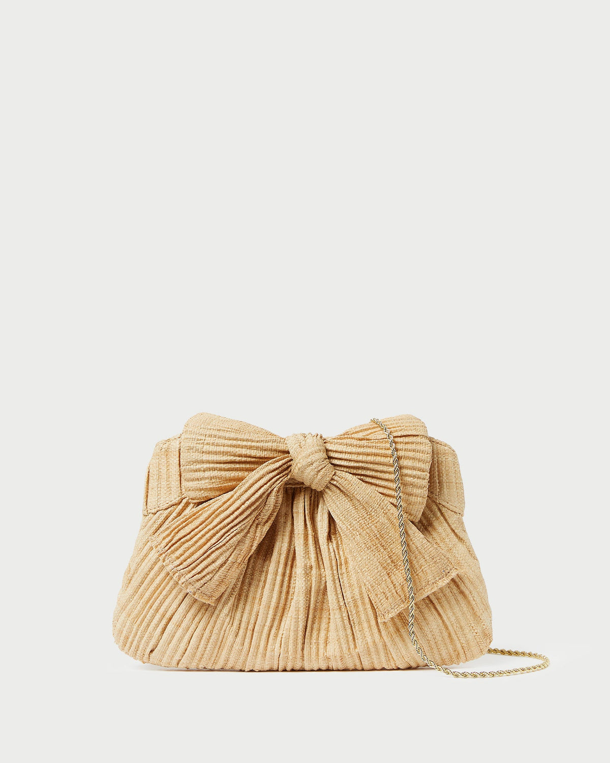 Women Loeffler Randall Rayne Natural Bow Clutch